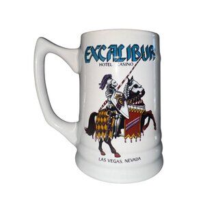 Excalibur Hotel Casino Las Vegas Vintage Ceramic Beer Stein Collectible Mug